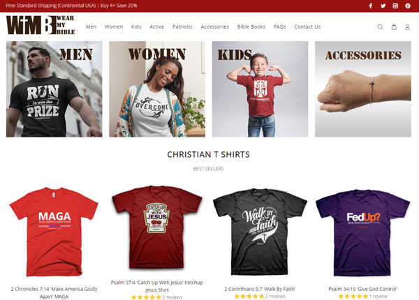 Wear My Bible - Shopify Store Website Design